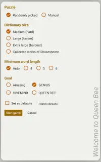 Queen Bee (spelling bee game) Screen Shot 3