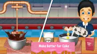Kilang kek coklat hari jadi: permainan tukang roti Screen Shot 5