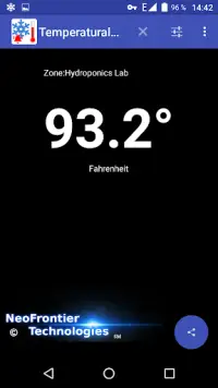 Temperatur-Alarm Screen Shot 1