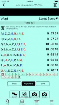 Word Cheat for Board Games - Scrabble|Wordfeud|WWF Screen Shot 0