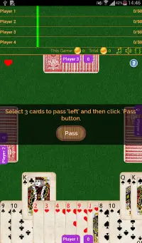 Hearts (Offline Multiplayer Card Game) Screen Shot 11