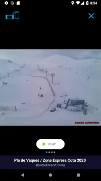 Parte de Nieve y Webcams Screen Shot 2