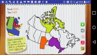 Canada Map Puzzle Game Free Screen Shot 1