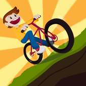 2D Hill Bicycle Climb Racing