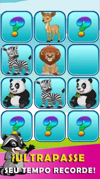 Jogo mental com animais Screen Shot 3