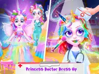 Unicorn Princess Doctor - Save Jungle Pet Animals Screen Shot 0
