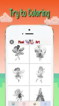 Pixelkunst: prinseskleur op nummer Screen Shot 2