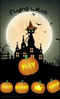witch halloween witch run Screen Shot 1