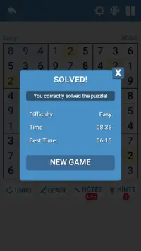 SudokuKlassisches Sudoku-Spiel für Android Screen Shot 7