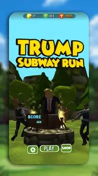 Trump Subway Run Screen Shot 0