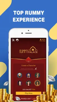 Rummy Palace - Indian Rummy Play with One Hand Screen Shot 1