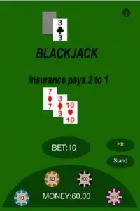 Blackjack Mobile 21 Screen Shot 0