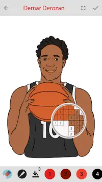 Пиксель Арт Баскетбол : Цвет по номеру Песочница Screen Shot 4