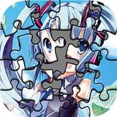 Puzzle of anime singer hatsune rika rin jigsaw