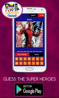 GUESS THE SUPER HEROES AND MUTANTS Screen Shot 2