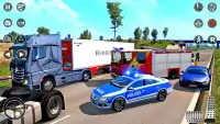gioco 3d di auto della polizia Screen Shot 2