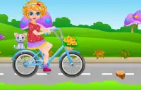 Sana Bicycle Ride - Girl Games Screen Shot 8