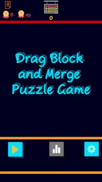 Drag Block and Merge Puzzle Game Screen Shot 0