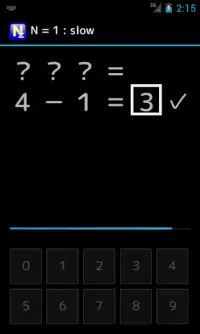 N-Back Calculation Screen Shot 2