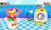 Прачечная мыть детские игры Screen Shot 5