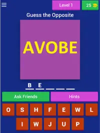 Word Shuffle Game (Antonym Quiz) Screen Shot 10