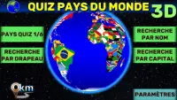 Géographie Mondial. Quiz 3D Screen Shot 1