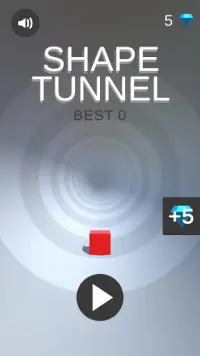 Shape Tunnel! New Shape Tunnel 3D Offline game Screen Shot 2