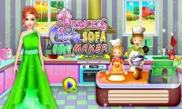 Princess Chocolate Cake Maker Game: Doll Cake Screen Shot 0