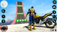 Superhero Bike Stunts 3D Race Screen Shot 16