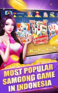 Samgong: Sakong - Online poker game Screen Shot 0