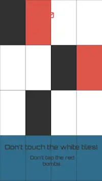 Black and White Piano Tiles Screen Shot 5