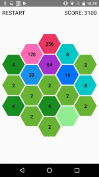 2048 Hexagonal Screen Shot 0