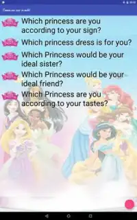 Princess Test. Which princess are you look like? Screen Shot 8