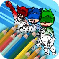 Mask SuperHeroes Color & Draw