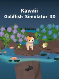 Goldfish & Cat Simulator in rainy pond Screen Shot 4