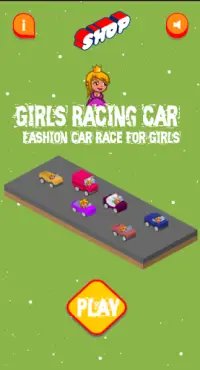 Girls Racing Car - Fashion Car Race For Girls Screen Shot 0