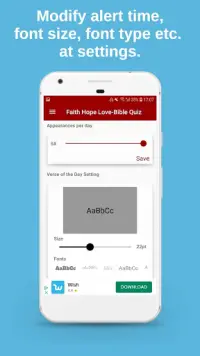 Faith Hope and Love Verses - KJV Bible and Quizzes Screen Shot 3