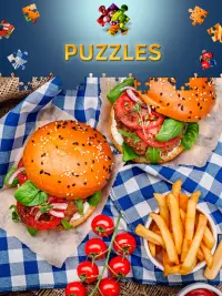 Food jigsaw puzzles free Screen Shot 1