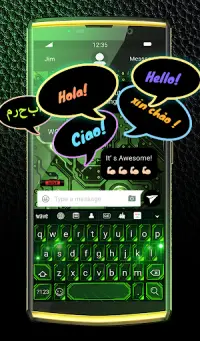 Green Light Keyboard Wallpaper Screen Shot 3