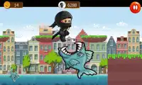 Talking Super Ninja Run Gold Screen Shot 2