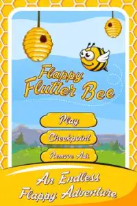 Flappy Flutter Bee Screen Shot 1