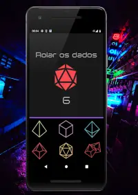Neon Dice - jogue dados virtuais grátis Screen Shot 0