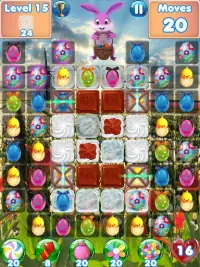 Bunny Blast - Easter games and match 3 games Screen Shot 2