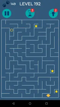 Mazes & Stars - Maze swipe puzzle game Screen Shot 2