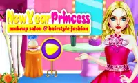 New Year princess makeup salon & hairstyle fashion Screen Shot 0