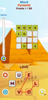 Word Pyramid - Word 4 Word Screen Shot 2