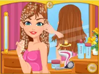 saç modelleri kız oyunları eğitmek Screen Shot 1