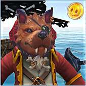 Dogs pirate captain caribbean