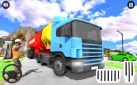 Oil Tanker Cargo Truck 3d - Free Real Truck Games Screen Shot 1