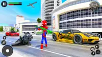 Stickman Rope Hero-Spider Game Screen Shot 1